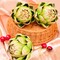 3-Piece Large Green Faux Artichoke Set – Realistic Artificial Vegetables and Fruit for Home, Kitchen, Table Centerpiece, or Party Decorations
